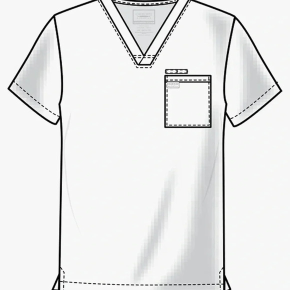 Cherokee Men's V-Neck Scrub Top with Mesh Panels for Extra Breathability - Picture 5 of 6